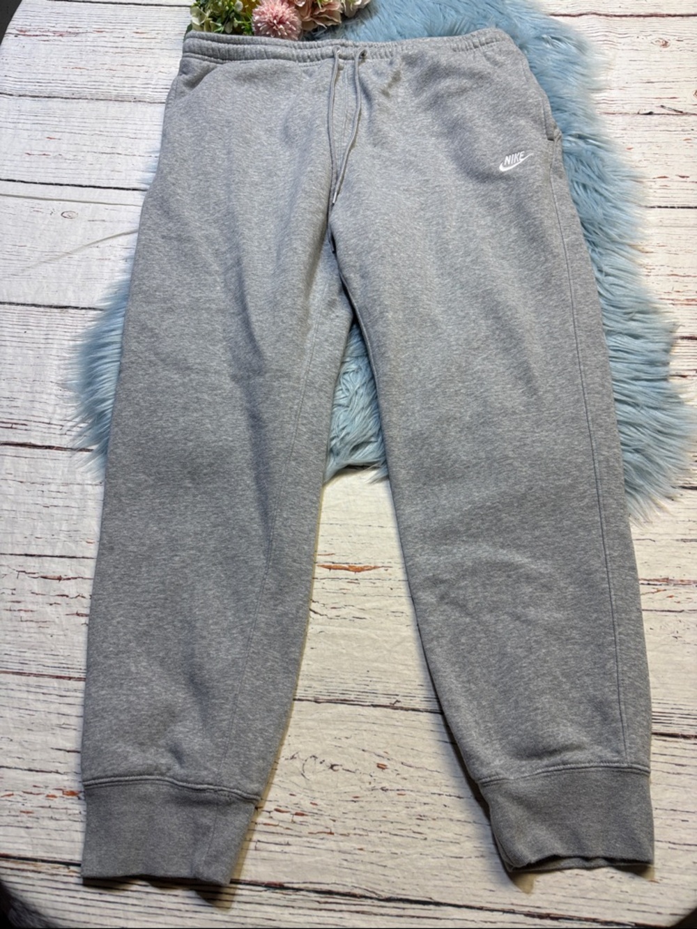 Nike Sportsclub Fleece Heather Grey Jogger Sweatpants sz XL